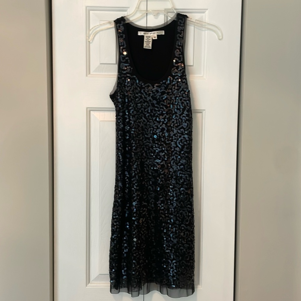 Mac Studio black sequins mini dress XS